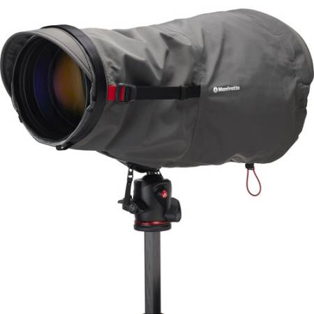 Manfrotto MB PL-TS Pro Light Teleshield - osłona przeciwdeszczowa na aparat z teleobiektywem, ciemna szara_1